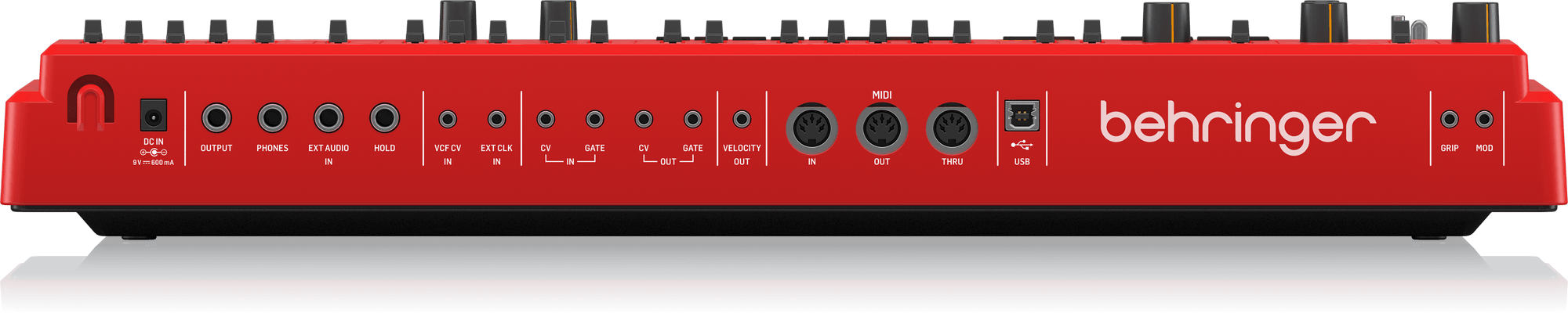 Behringer MS-1-RD Analog Synthesizer with Handgrip - Red (MS-1 / MS1) | BEHRINGER , Zoso Music