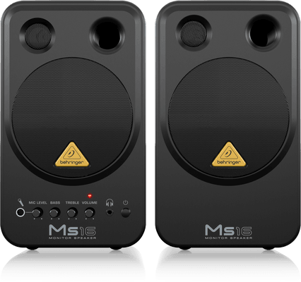 Behringer MS16 ( In Pair ) High-Performance, Active 16 Watt Personal Monitor System ( In Pair ) | BEHRINGER , Zoso Music