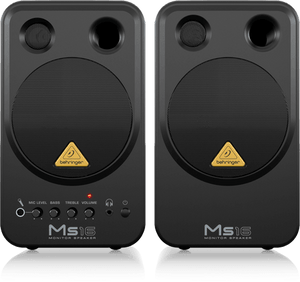 Behringer MS16 ( In Pair ) High-Performance, Active 16 Watt Personal Monitor System ( In Pair ) | BEHRINGER , Zoso Music