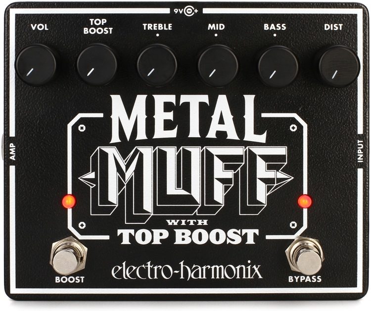 Electro-Harmonix Metal Muff w/Top Boost Guitar Effects Pedal | ELECTRO-HARMONIX , Zoso Music