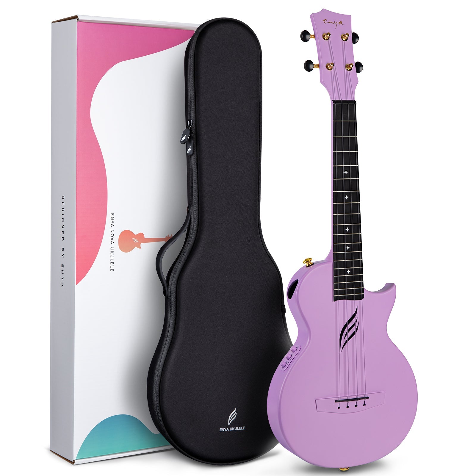 Enya Nova Ue Pro 26" Tenor Carbon Fiber & Polycarbonate (Thin Body) EQ With Bag And Accessories | ENYA , Zoso Music