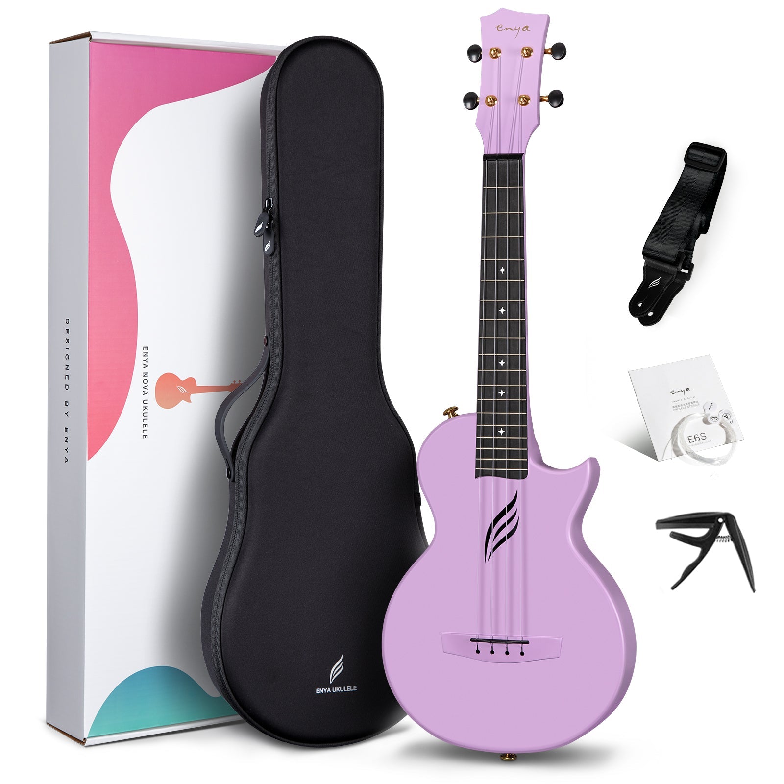 Enya Nova U Pro 26" Tenor Carbon Fiber & Polycarbonate W/Bag And Accessories | ENYA , Zoso Music