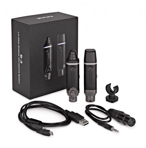 Nux B-3 Wireless Snap-on Microphone System |  NUX |  WIRELESS MICROPHONE SYSTEM |  Zoso Music