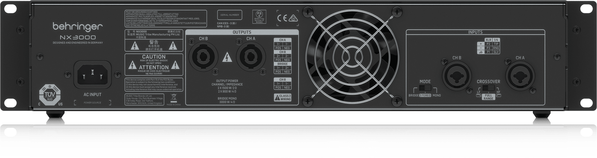 Behringer NX3000 2-channel Power Amplifier (NX-3000) | BEHRINGER , Zoso Music