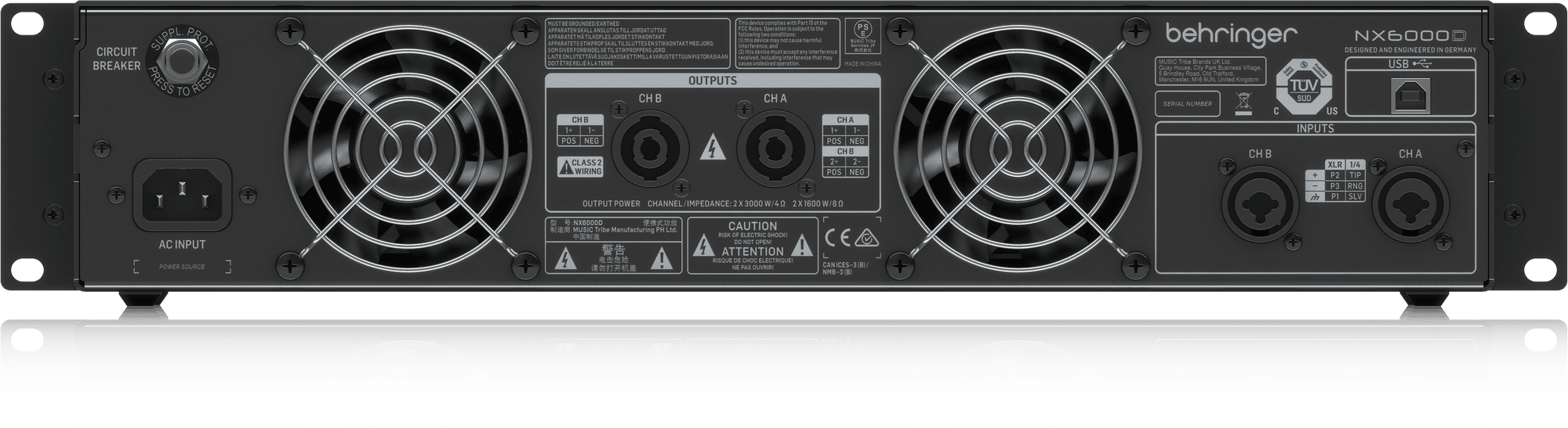 Behringer NX-6000D Power Amplifier with DSP (NX6000D) | BEHRINGER , Zoso Music