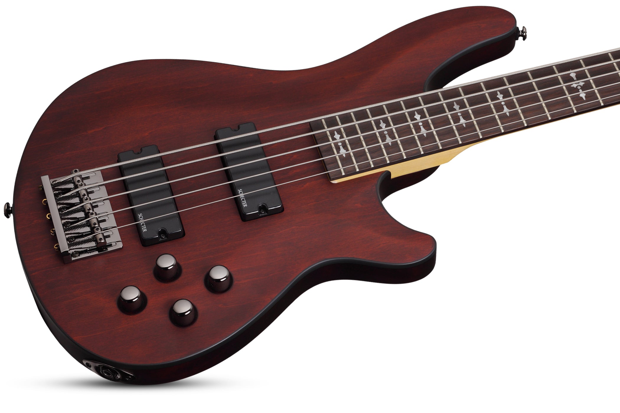SCHECTER OMEN-5 STRING BASS GUITAR WALNUT SATIN (2094) MADE IN INDONESIA, SCHECTER, BASS GUITAR, schecter-bass-guitar-omen5-ws, ZOSO MUSIC SDN BHD