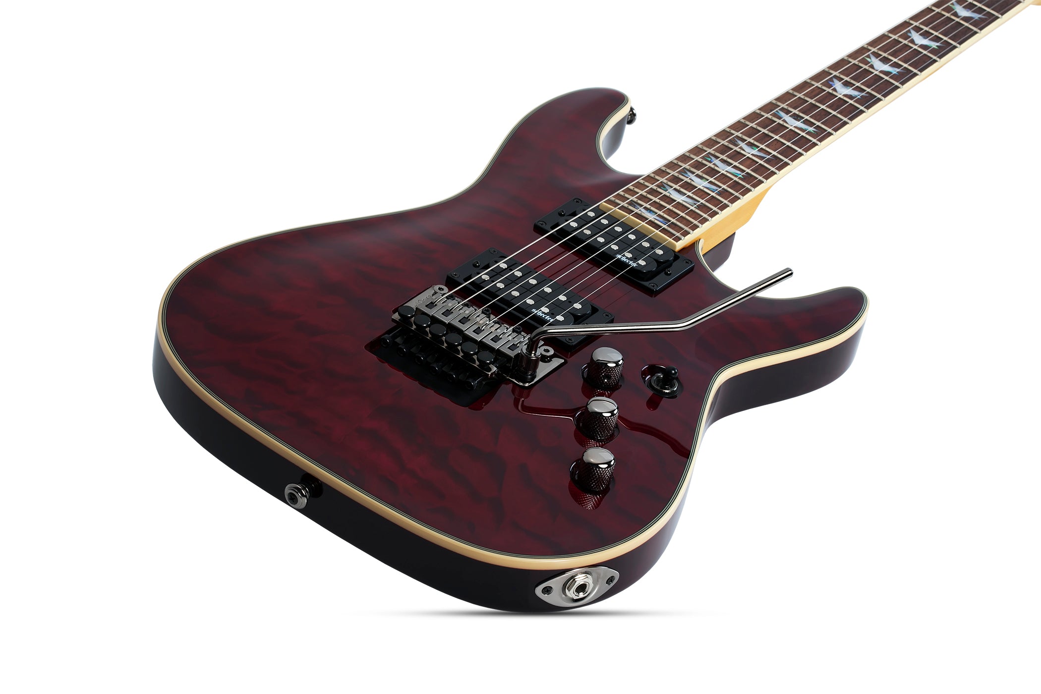 SCHECTER OMEN EXTREME-6 FR ELECTRIC GUITAR - BLACK CHERRY, SCHECTER, ELECTRIC GUITAR, schecter-electric-guitar-omenex6-fbc, ZOSO MUSIC SDN BHD
