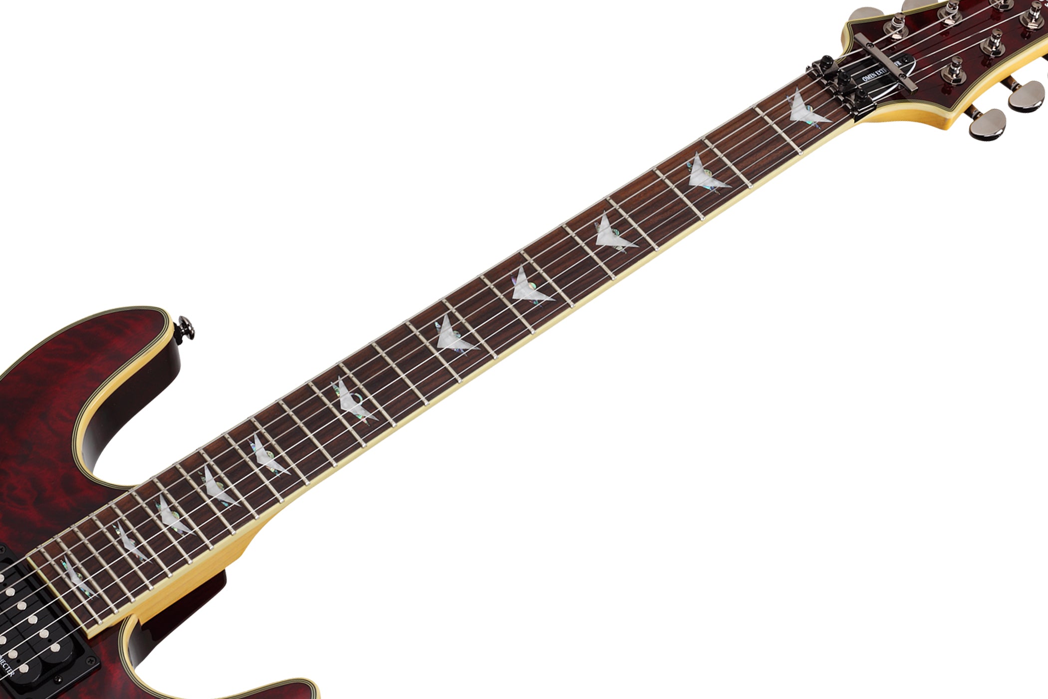 SCHECTER OMEN EXTREME-6 WITH FLOYD ROSE LEFT-HANDED ELECTRIC GUITAR BLACK CHERRY (EXTREME6 / EXTREME 6) (2010) MADE IN INDONESIA, SCHECTER, ELECTRIC GUITAR, schecter-electric-guitar-omenextreme6-fr-lh-bc, ZOSO MUSIC SDN BHD