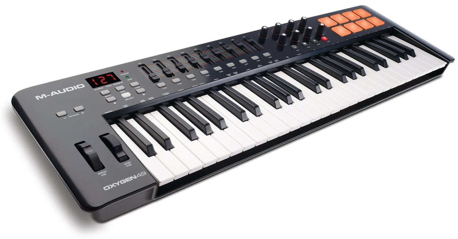 M-AUDIO OXYGEN 49  | 49-KEY USB/MIDI KEYBOARD, M-AUDIO, MIDI CONTROLLER, m-audio-oxygen-49-iv-49-key-usb-midi-keyboard, ZOSO MUSIC SDN BHD