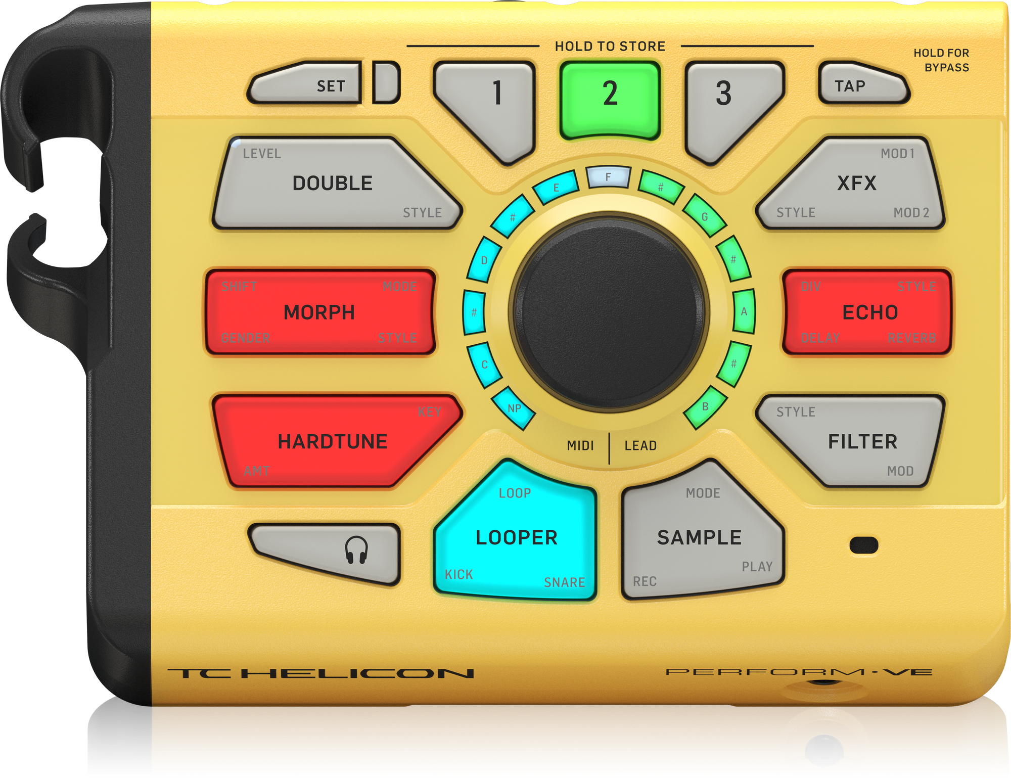 TC HELICON PERFORM-VE REVOLUTIONARY VOCAL MANIPULATOR WITH MIDI-PITCH-CONTROLLED SAMPLING, VOCAL SYNTH AND ONE-BUTTON DRUM LOOPER, TC HELICON, VOCAL PROCESSORS, tc-helicon-vocal-processors-perform-ve, ZOSO MUSIC SDN BHD