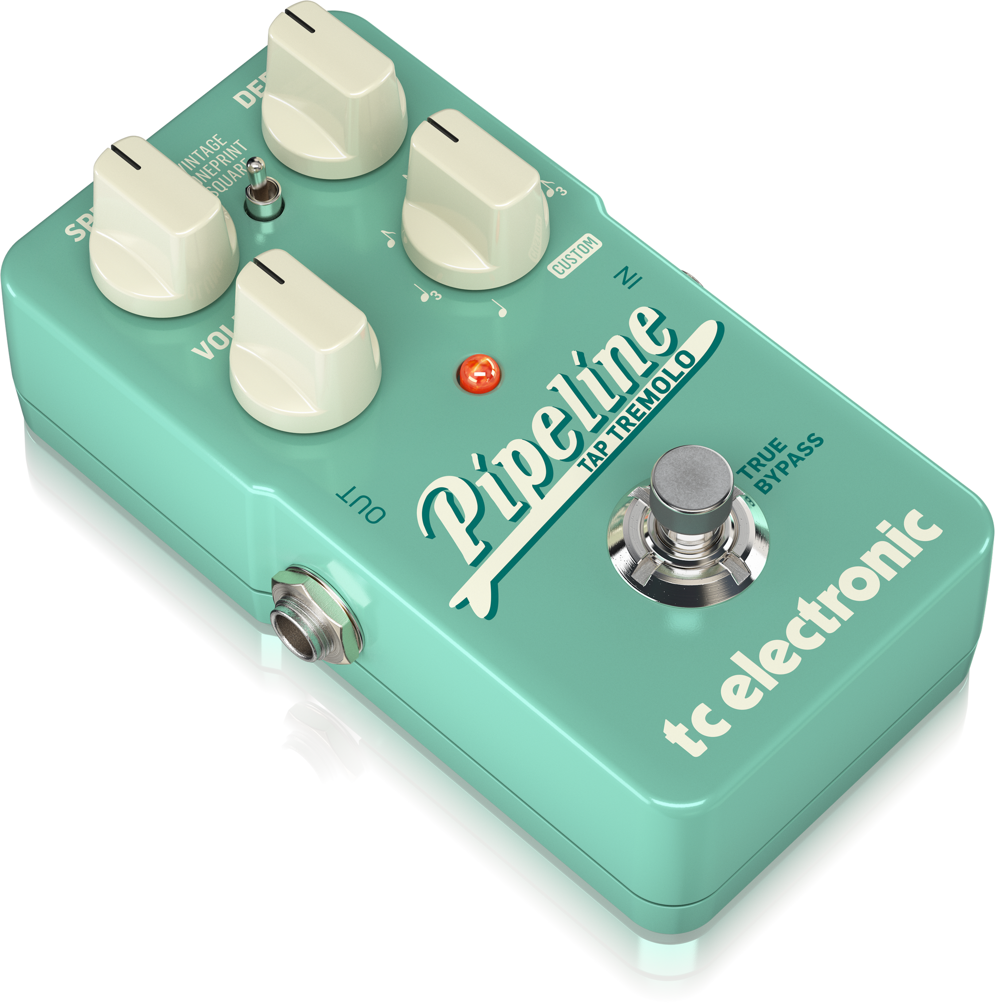 TC Electronic Pipeline Tap Tremolo Ingenious Tap Tempo Tremolo With Sequencer, Subdivisions And Toneprints* For Both Vintage And Adventurous Tremolo Sounds, TC ELECTRONIC, EFFECTS, tc-electronic-effects-tc-pipeline-tap-tremolo, ZOSO MUSIC SDN BHD