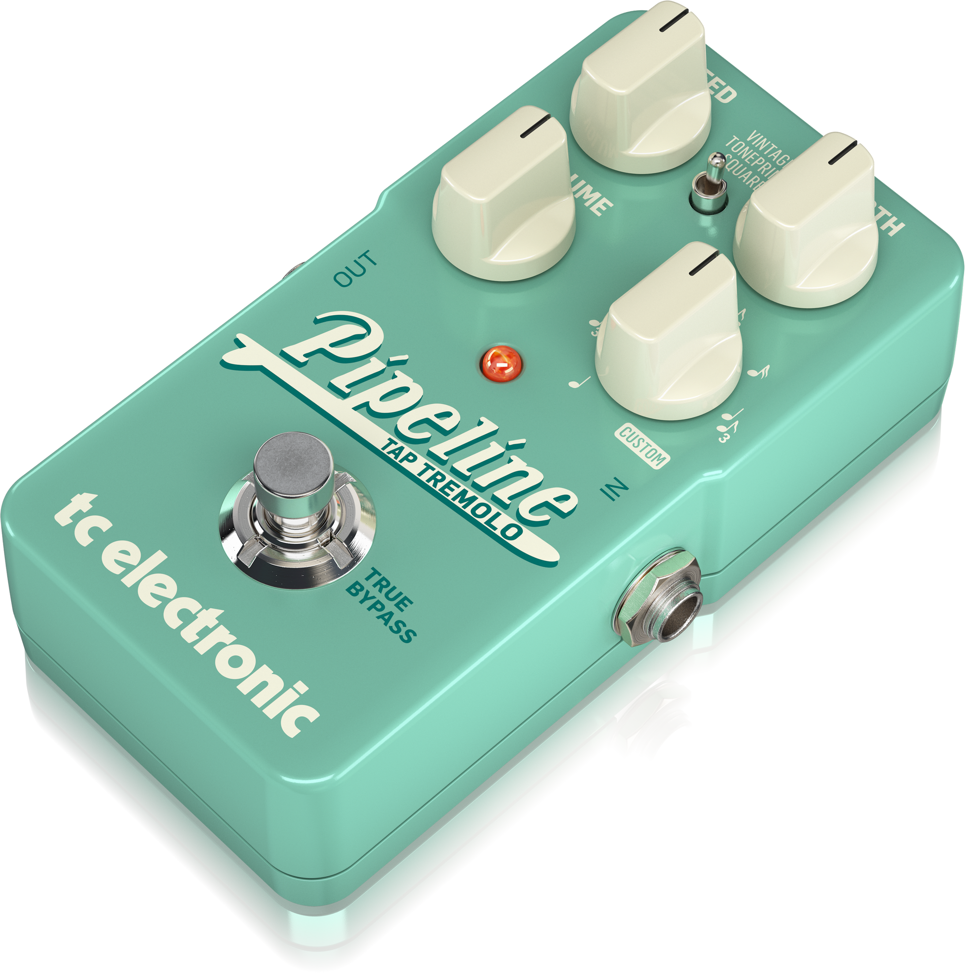 TC Electronic Pipeline Tap Tremolo Ingenious Tap Tempo Tremolo With Sequencer, Subdivisions And Toneprints* For Both Vintage And Adventurous Tremolo Sounds, TC ELECTRONIC, EFFECTS, tc-electronic-effects-tc-pipeline-tap-tremolo, ZOSO MUSIC SDN BHD