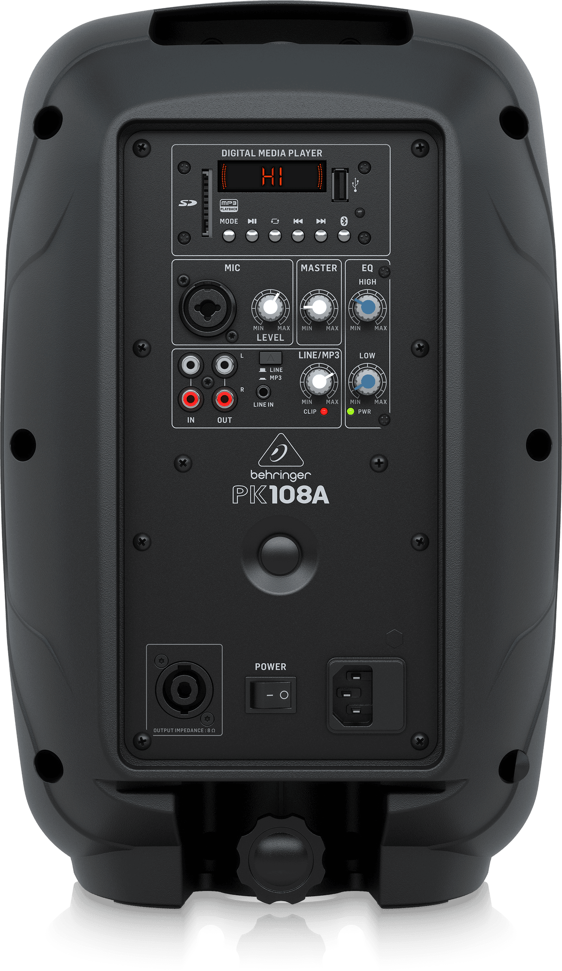 Behringer PK108A Active 250W 8" PA Speaker System with Bluetooth - Pair (PK-108A / PK 108A) | BEHRINGER , Zoso Music