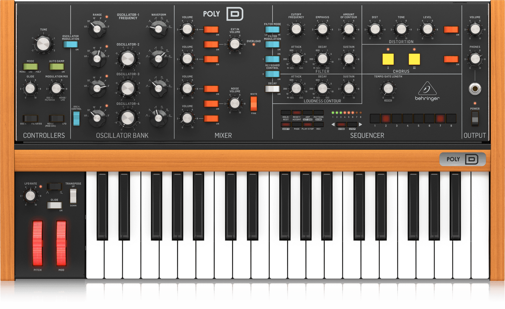 Behringer Poly D Polyphonic Analog Synthesizer (PolyD / Poly-D) | BEHRINGER , Zoso Music