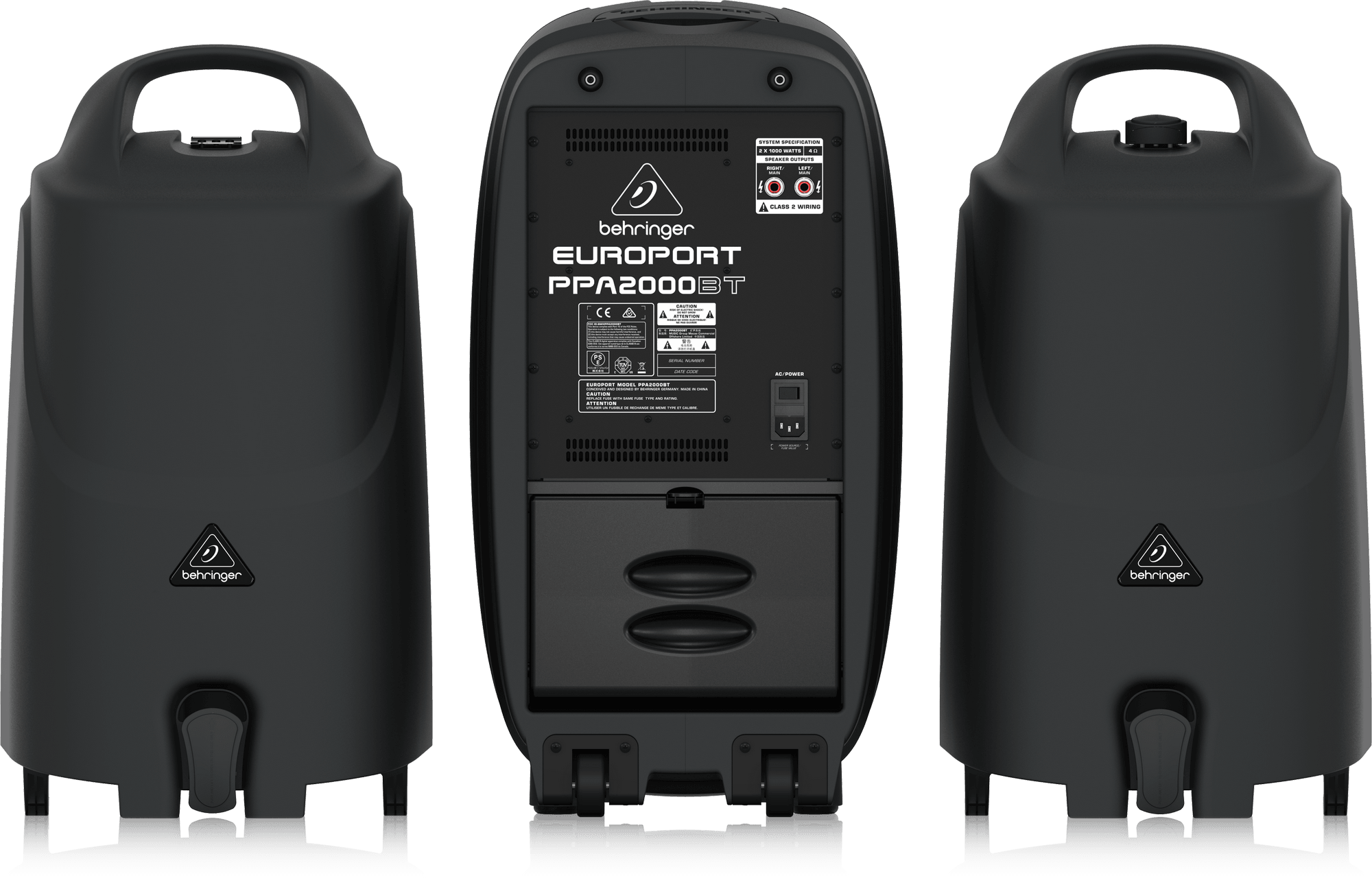 Behringer Europort PPA2000BT Portable PA System Set (PPA-2000BT)  | BEHRINGER , Zoso Music