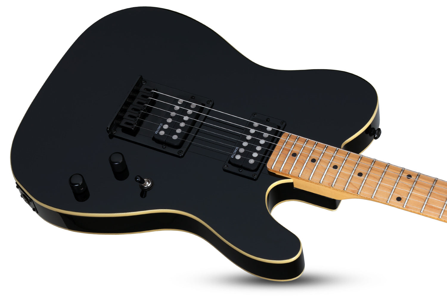 SCHECTER PT ELECTRIC GUITAR - GLOSS BLACK (2140) MADE IN INDONESIA, SCHECTER, ELECTRIC GUITAR, schecter-electric-guitar-pt-gb, ZOSO MUSIC SDN BHD