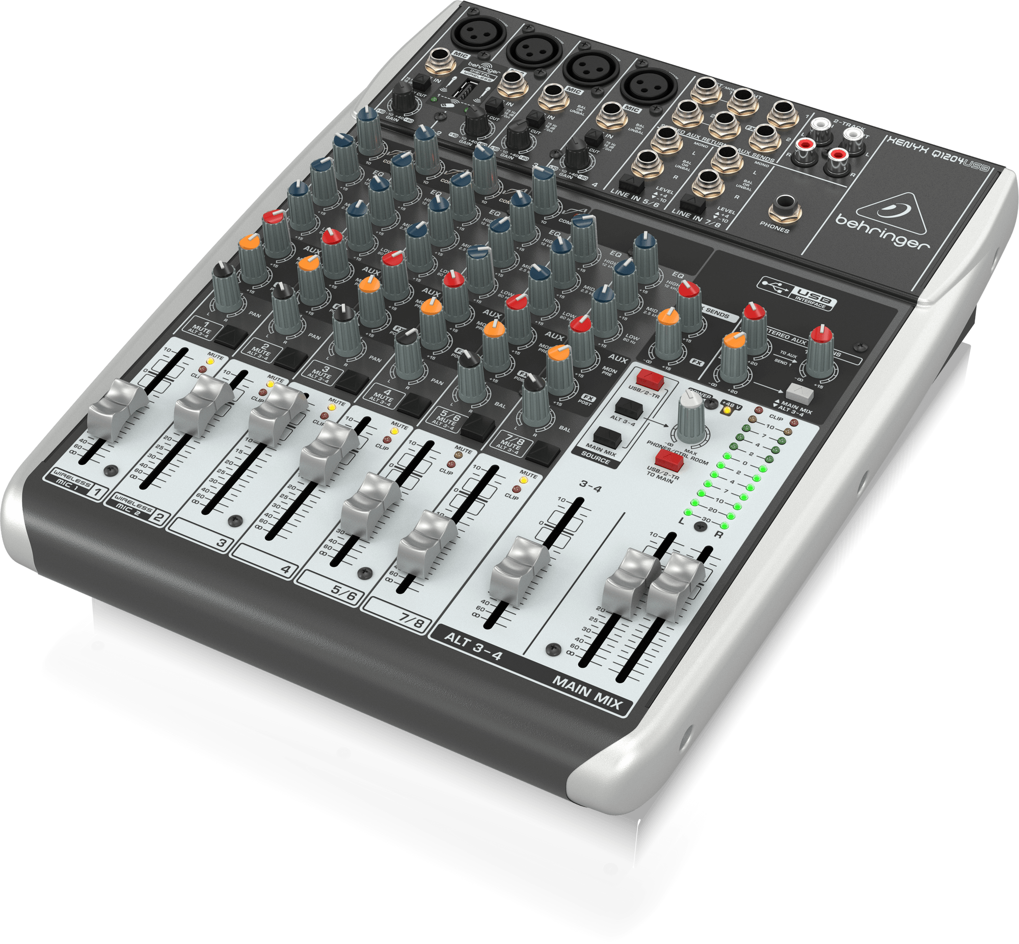 Behringer XENYX Q1204USB Mixer with USB | BEHRINGER , Zoso Music