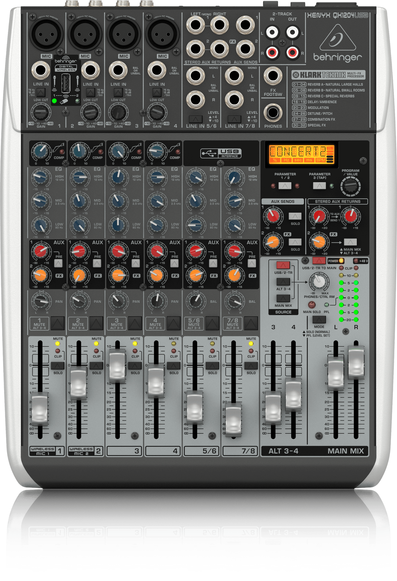 Behringer Xenyx QX1204USB Mixer with USB and Effects (Xenyx-QX1204USB) | BEHRINGER , Zoso Music