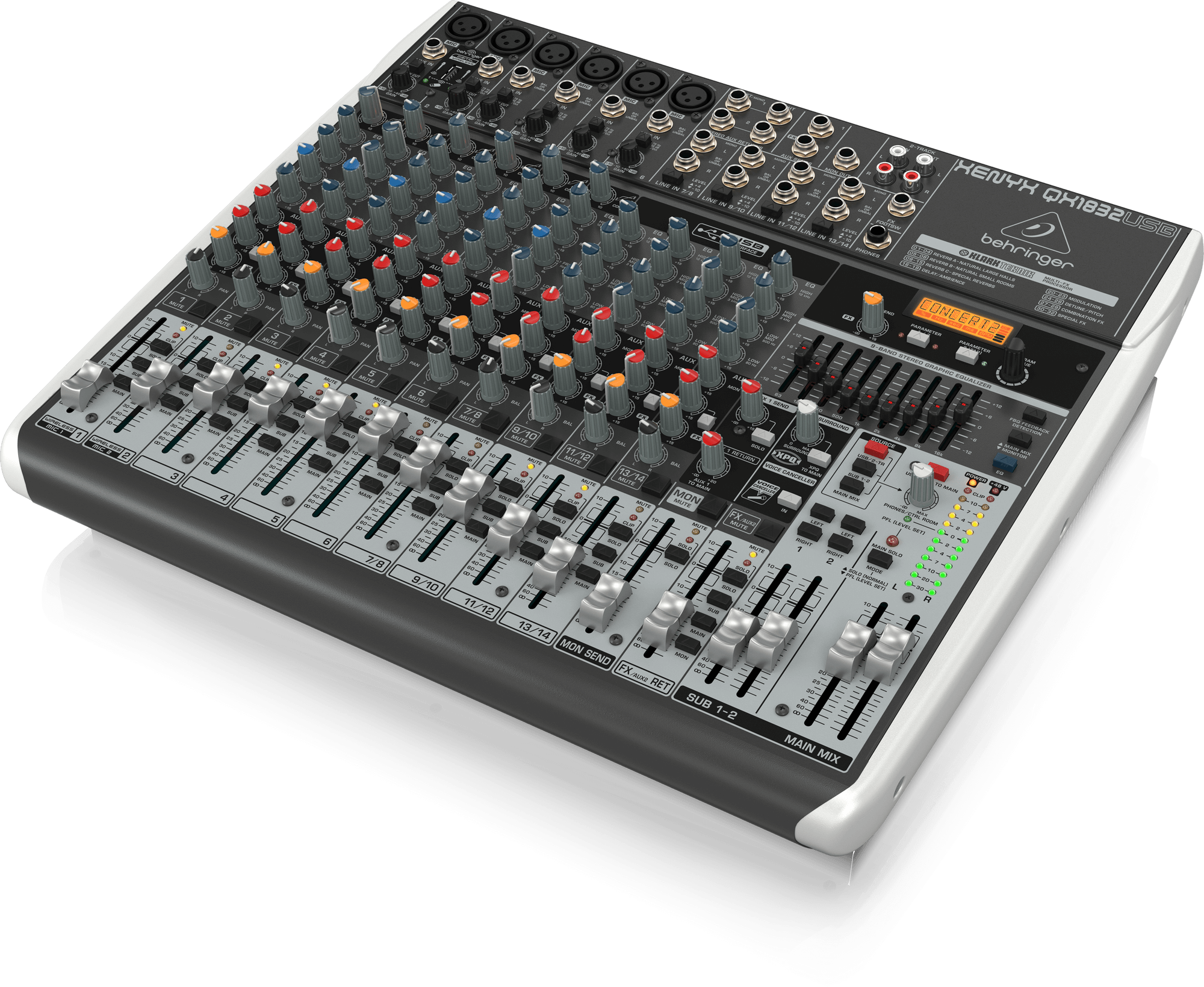 Behringer Xenyx QX1832USB Mixer with USB and Effects (Xenyx-QX1832USB) | BEHRINGER , Zoso Music