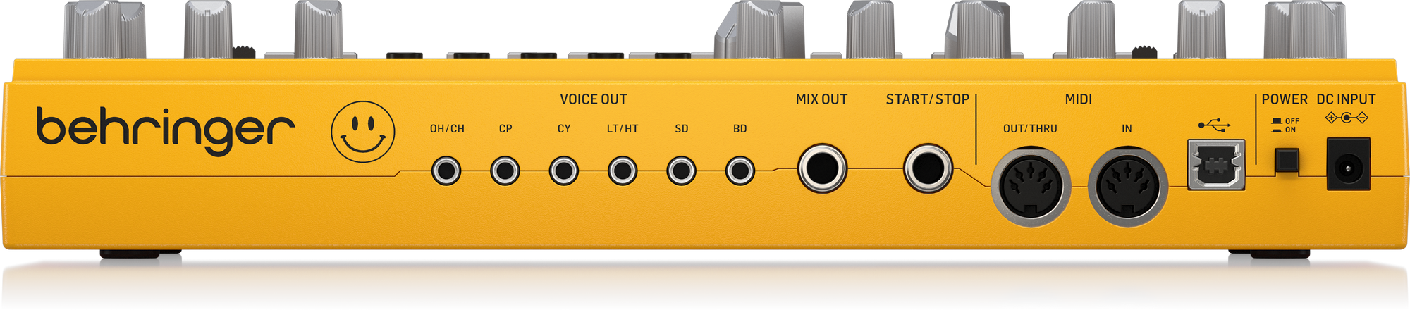 Behringer RD-6-AM Analog Drum Machine - Yellow | BEHRINGER , Zoso Music