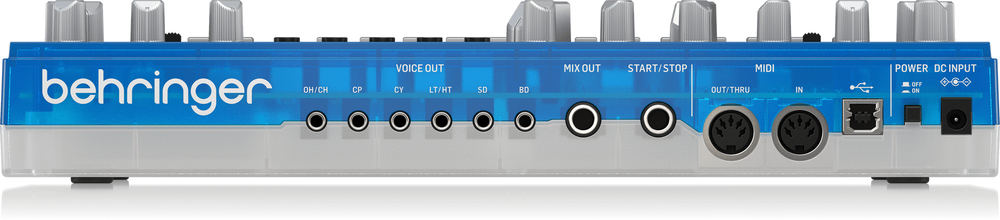 Behringer RD-6-BB Analog Drum Machine - Blue Translucent | BEHRINGER , Zoso Music