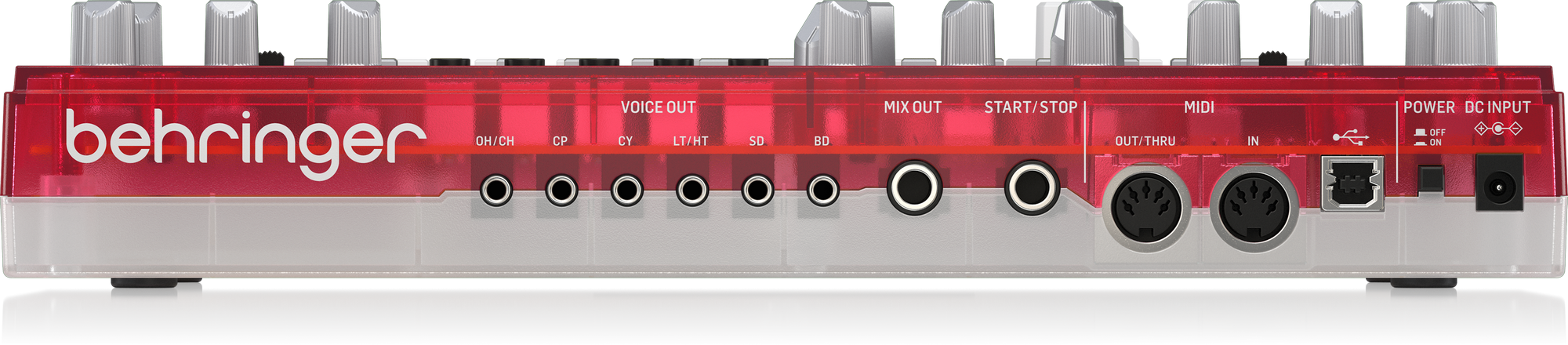 Behringer RD-6-SB Analog Drum Machine - Red Translucent | BEHRINGER , Zoso Music