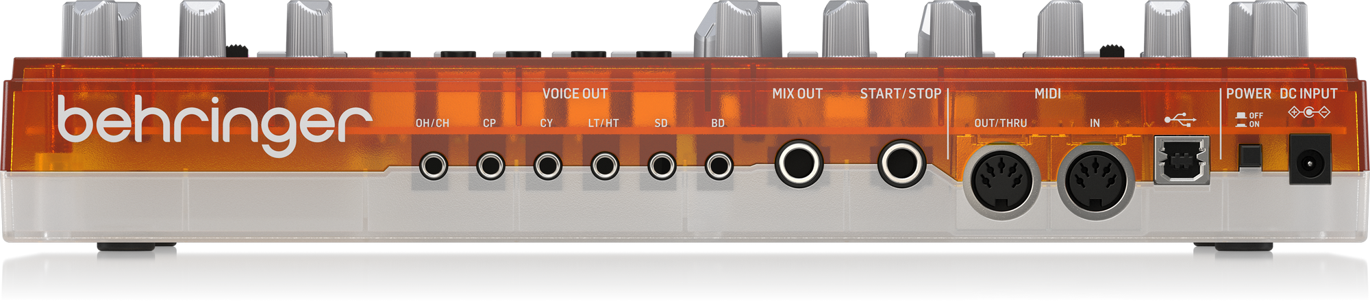 Behringer RD-6-TG Analog Drum Machine - Orange Translucent | BEHRINGER , Zoso Music
