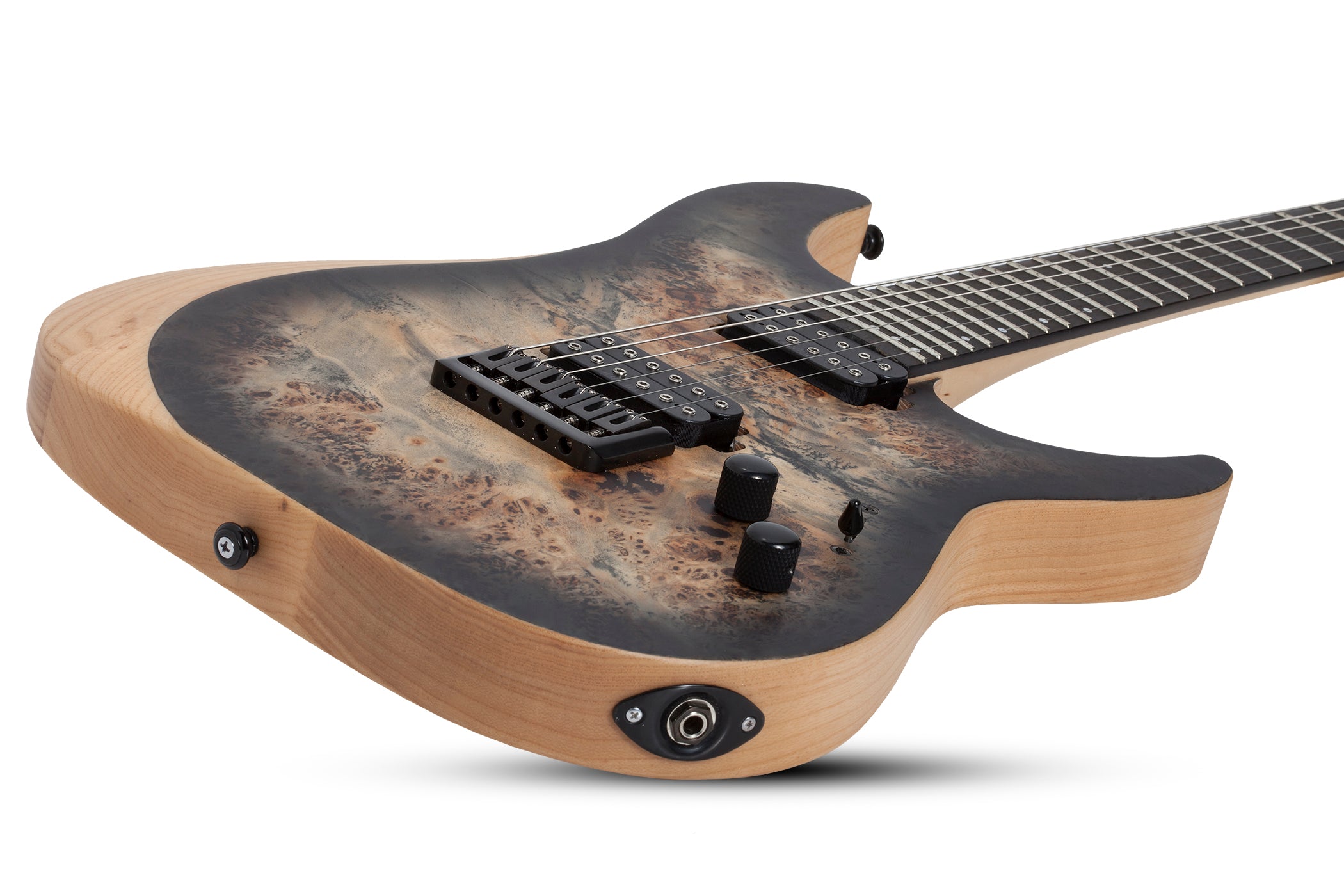 SCHECTER REAPER-6 WITH SET NECK ELECTRIC GUITAR CHARCOAL BURST (1500) MADE IN INDONESIA, SCHECTER, ELECTRIC GUITAR, schecter-electric-guitar-reap6-cb, ZOSO MUSIC SDN BHD