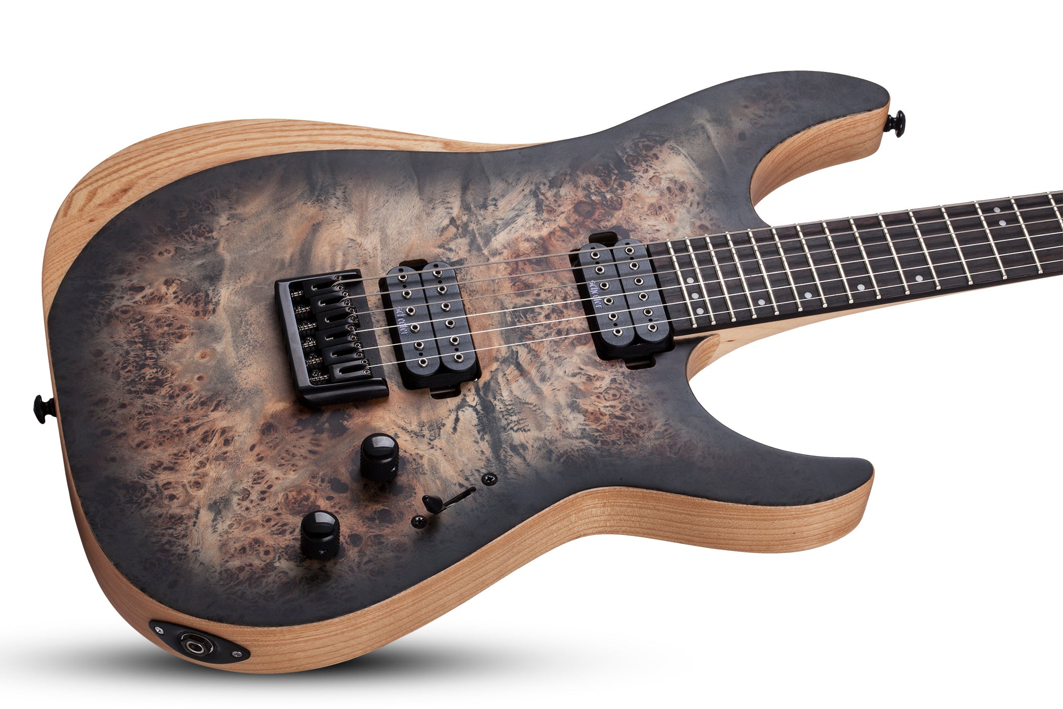 SCHECTER REAPER-6 WITH SET NECK ELECTRIC GUITAR CHARCOAL BURST (1500) MADE IN INDONESIA, SCHECTER, ELECTRIC GUITAR, schecter-electric-guitar-reap6-cb, ZOSO MUSIC SDN BHD
