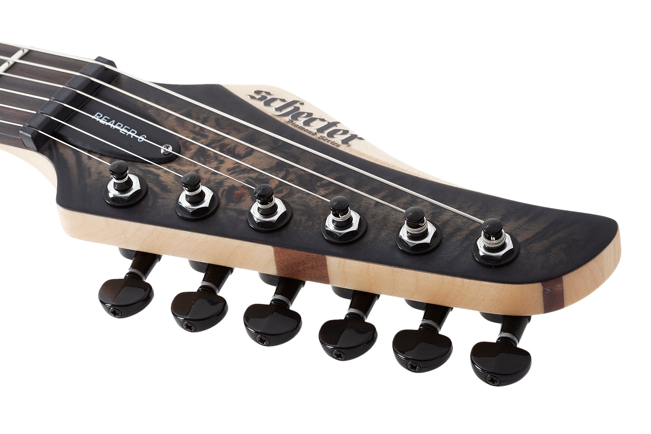 SCHECTER REAPER-6 WITH SET NECK ELECTRIC GUITAR CHARCOAL BURST (1500) MADE IN INDONESIA, SCHECTER, ELECTRIC GUITAR, schecter-electric-guitar-reap6-cb, ZOSO MUSIC SDN BHD