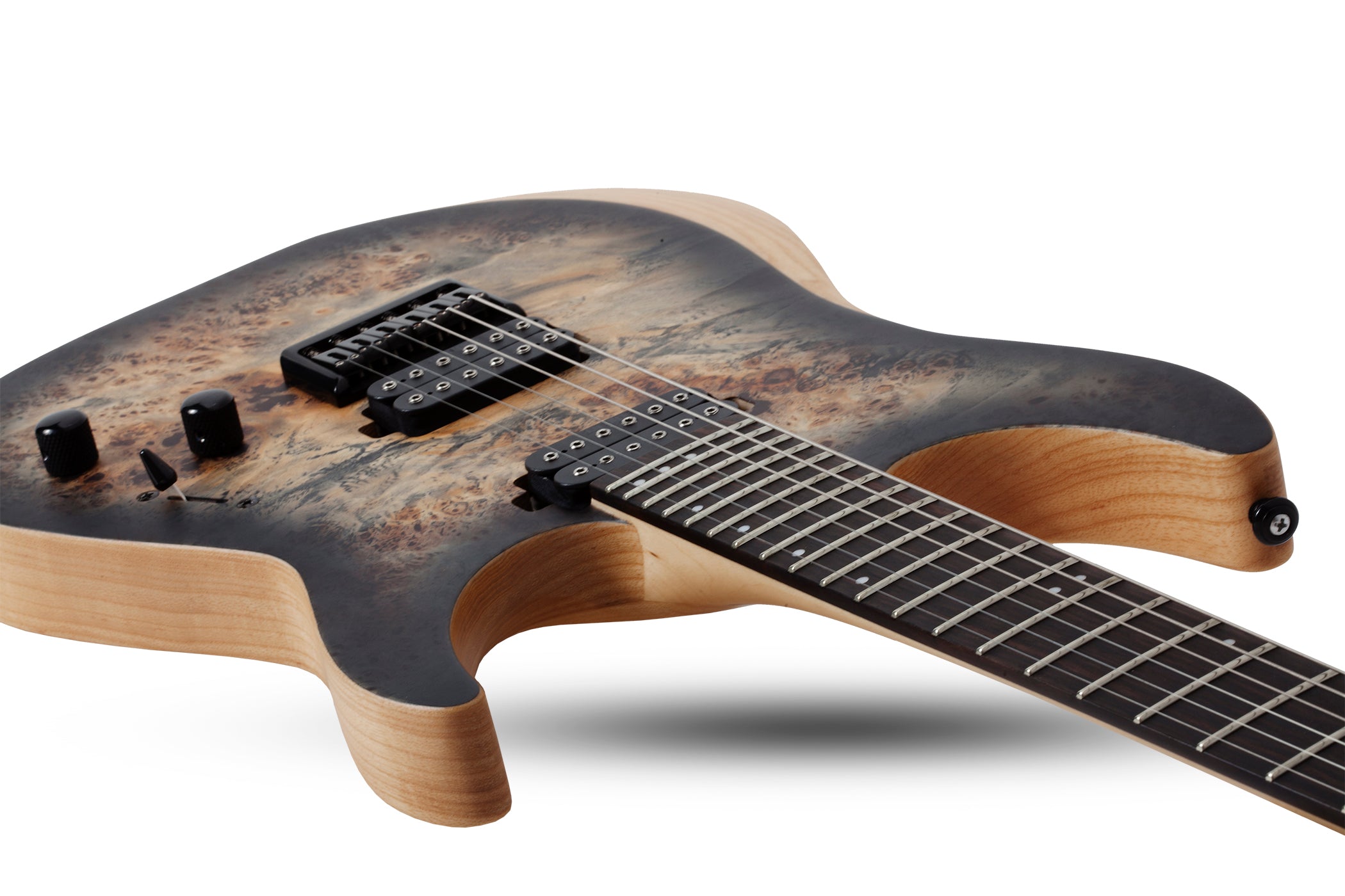 SCHECTER REAPER-6 WITH SET NECK ELECTRIC GUITAR CHARCOAL BURST (1500) MADE IN INDONESIA, SCHECTER, ELECTRIC GUITAR, schecter-electric-guitar-reap6-cb, ZOSO MUSIC SDN BHD