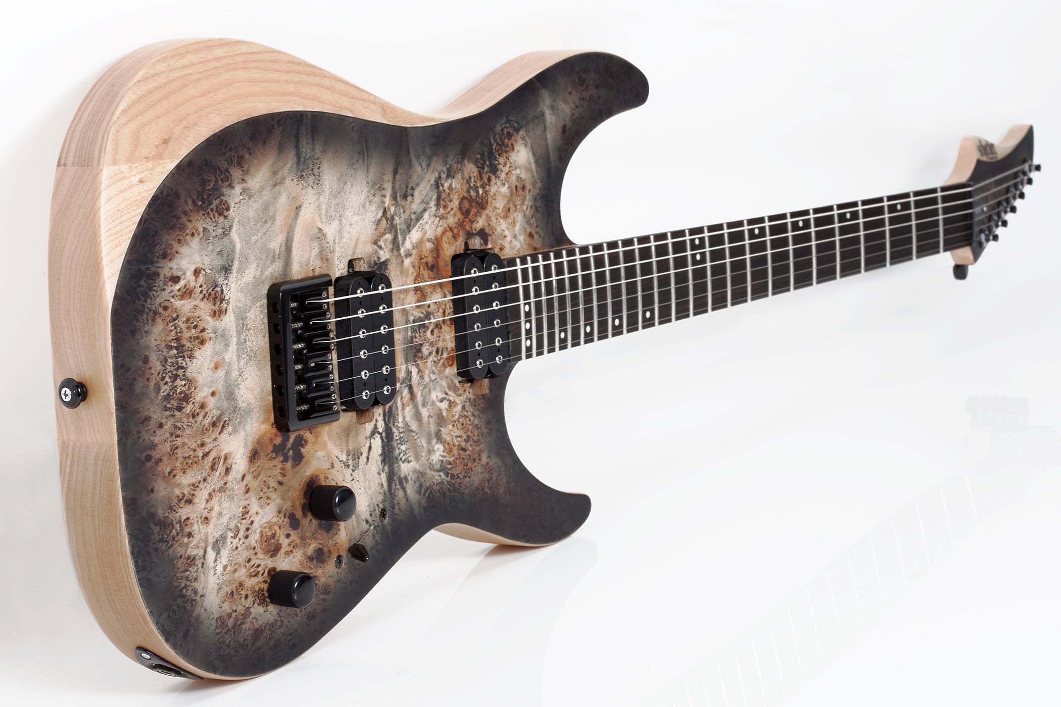 SCHECTER REAPER-6 WITH SET NECK ELECTRIC GUITAR CHARCOAL BURST (1500) MADE IN INDONESIA, SCHECTER, ELECTRIC GUITAR, schecter-electric-guitar-reap6-cb, ZOSO MUSIC SDN BHD