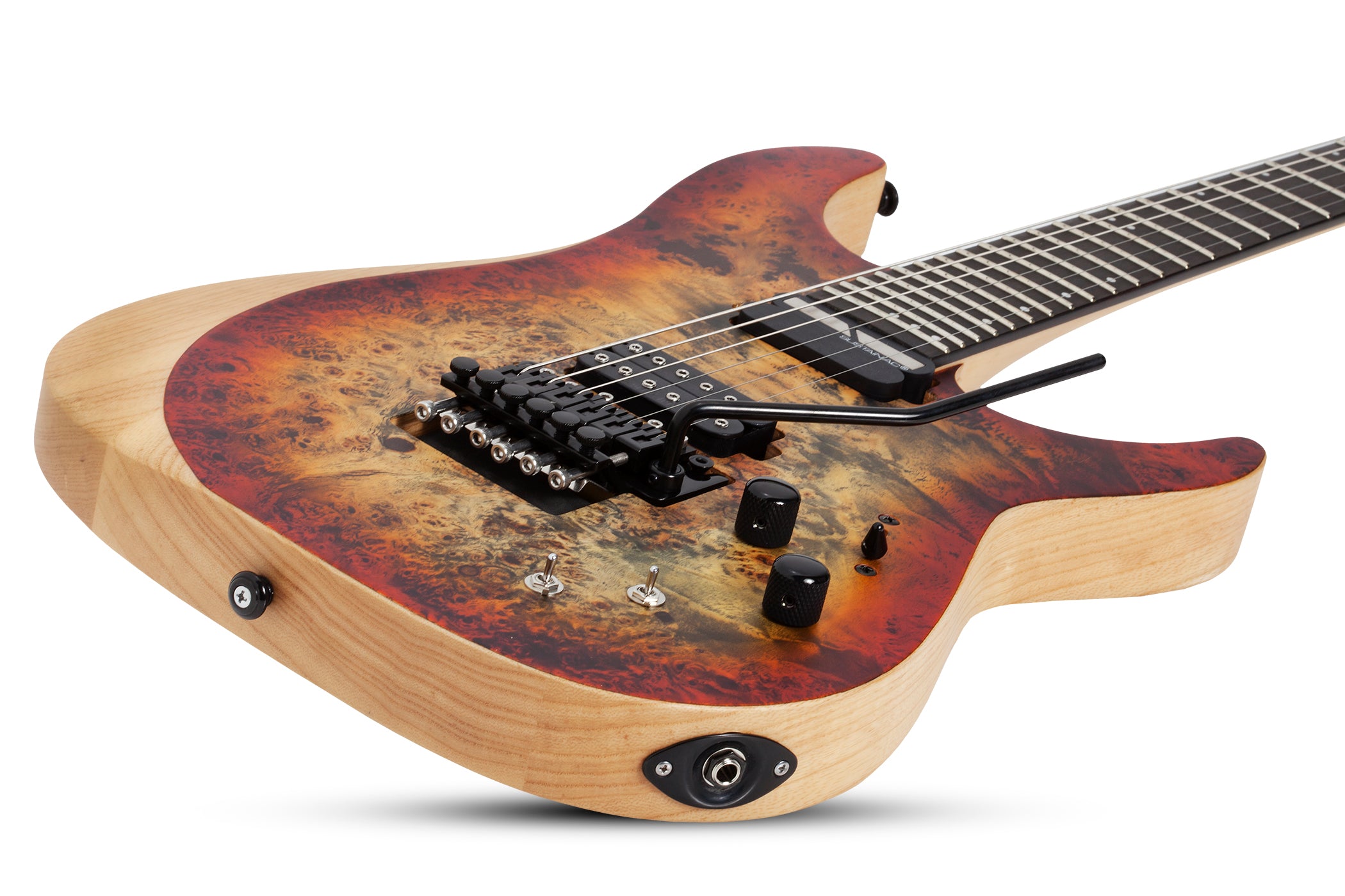 SCHECTER REAPER-6 FLOYD ROSE-S ELECTRIC GUITAR SATIN INFERNO BURST (1508) MADE IN INDONESIA, SCHECTER, ELECTRIC GUITAR, schecter-electric-guitar-reaper-6-fr-s-sfb, ZOSO MUSIC SDN BHD