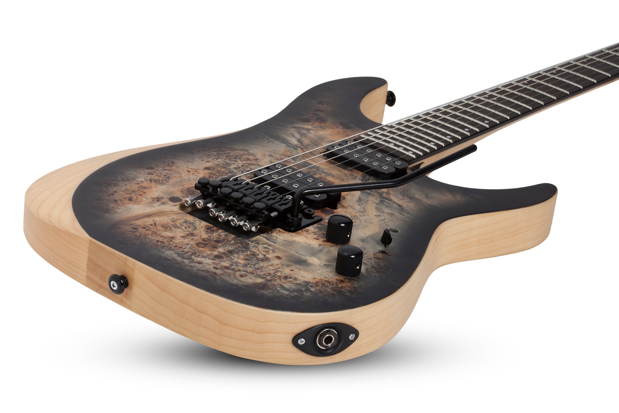 SCHECTER REAPER-6 FLYOD ROSE ELECTRIC GUITAR SATIN CHARCOAL BURST (1503) MADE IN INDONESIA, SCHECTER, ELECTRIC GUITAR, schecter-electric-guitar-reaper-6-fr-scb, ZOSO MUSIC SDN BHD