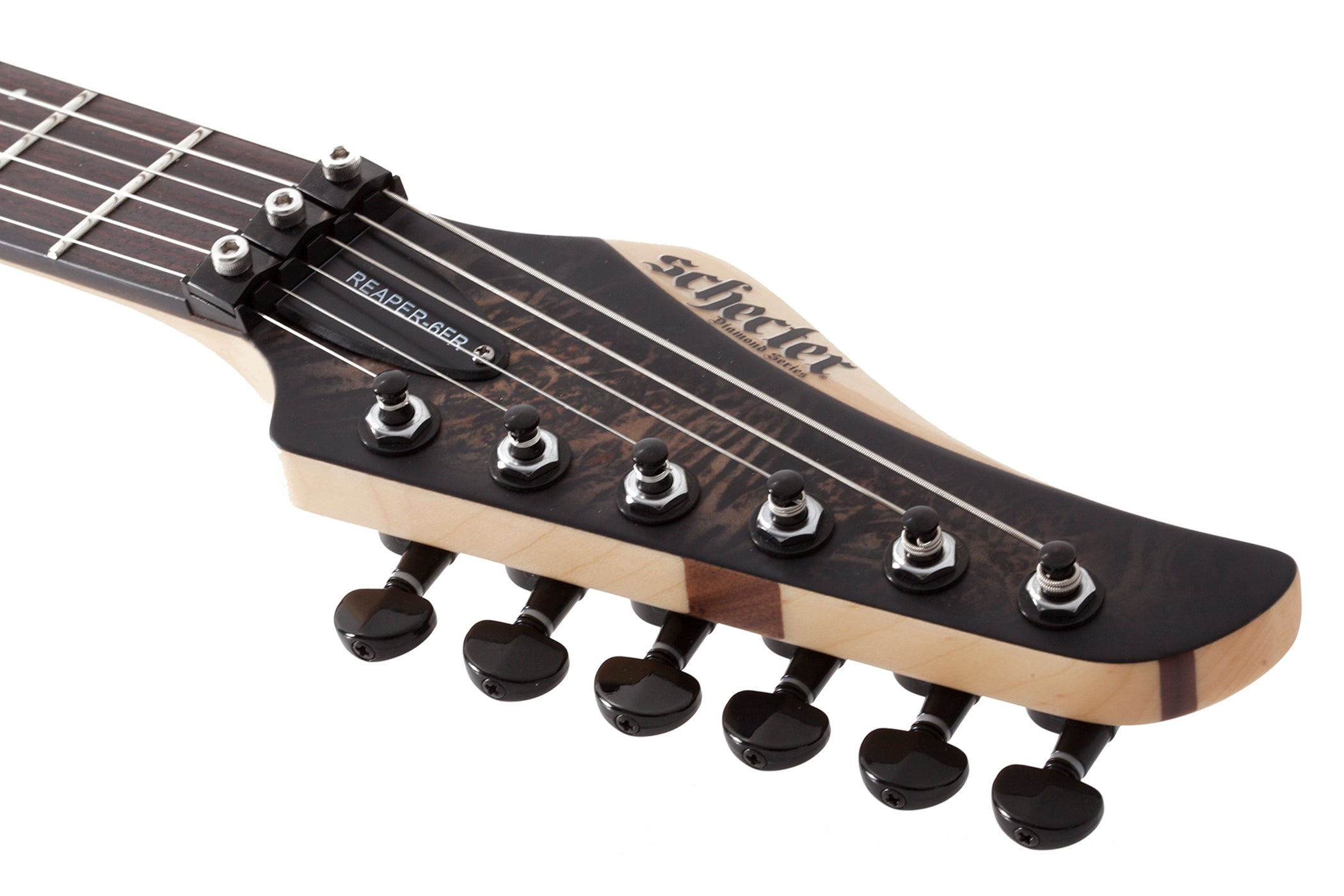 SCHECTER REAPER-6 FLYOD ROSE ELECTRIC GUITAR SATIN CHARCOAL BURST (1503) MADE IN INDONESIA, SCHECTER, ELECTRIC GUITAR, schecter-electric-guitar-reaper-6-fr-scb, ZOSO MUSIC SDN BHD
