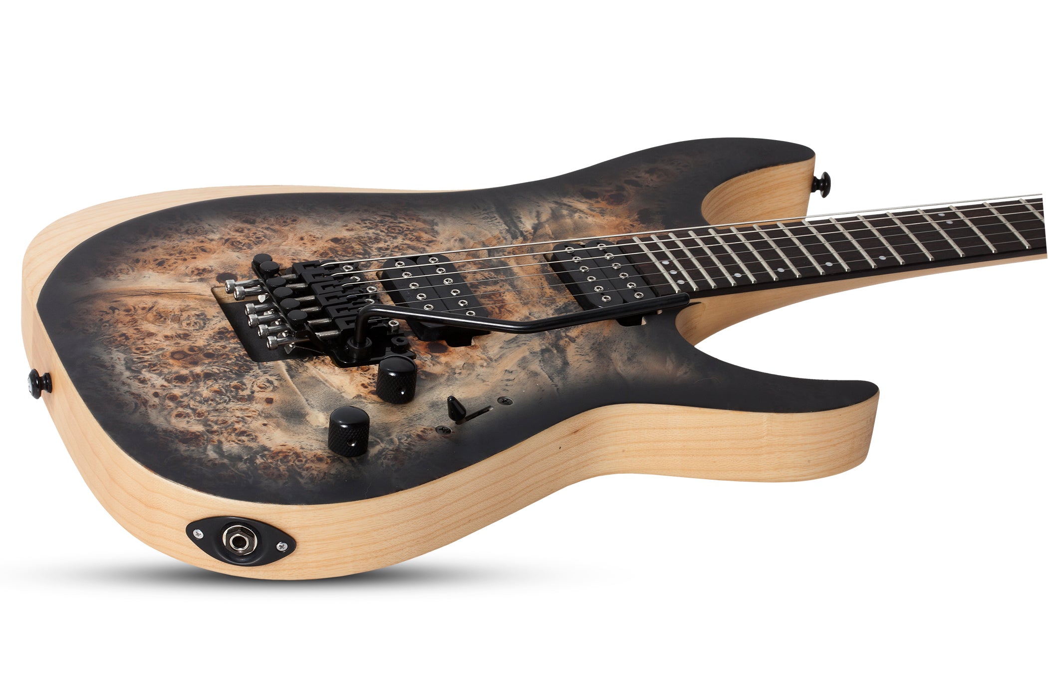 SCHECTER REAPER-6 FLYOD ROSE ELECTRIC GUITAR SATIN CHARCOAL BURST (1503) MADE IN INDONESIA, SCHECTER, ELECTRIC GUITAR, schecter-electric-guitar-reaper-6-fr-scb, ZOSO MUSIC SDN BHD