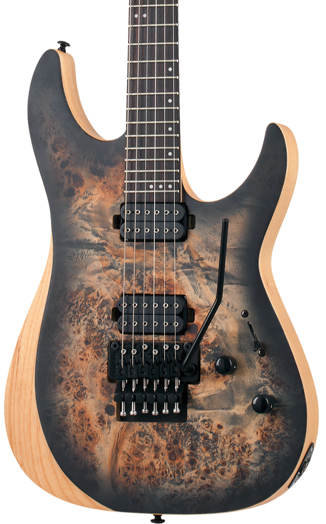 SCHECTER REAPER-6 FLYOD ROSE ELECTRIC GUITAR SATIN CHARCOAL BURST (1503) MADE IN INDONESIA, SCHECTER, ELECTRIC GUITAR, schecter-electric-guitar-reaper-6-fr-scb, ZOSO MUSIC SDN BHD