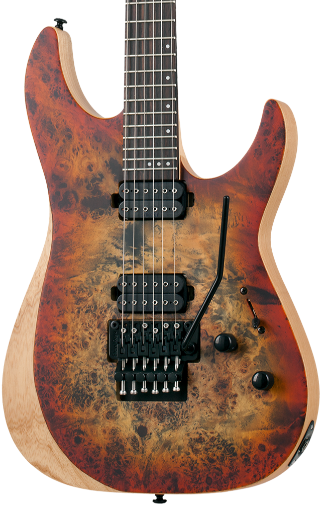 SCHECTER REAPER-6 FLOYD ROSE ELECTRIC GUITAR SATIN INFERNO BURST (1505) MADE IN INDONESIA, SCHECTER, ELECTRIC GUITAR, schecter-electric-guitar-reaper-6-fr-sfb, ZOSO MUSIC SDN BHD