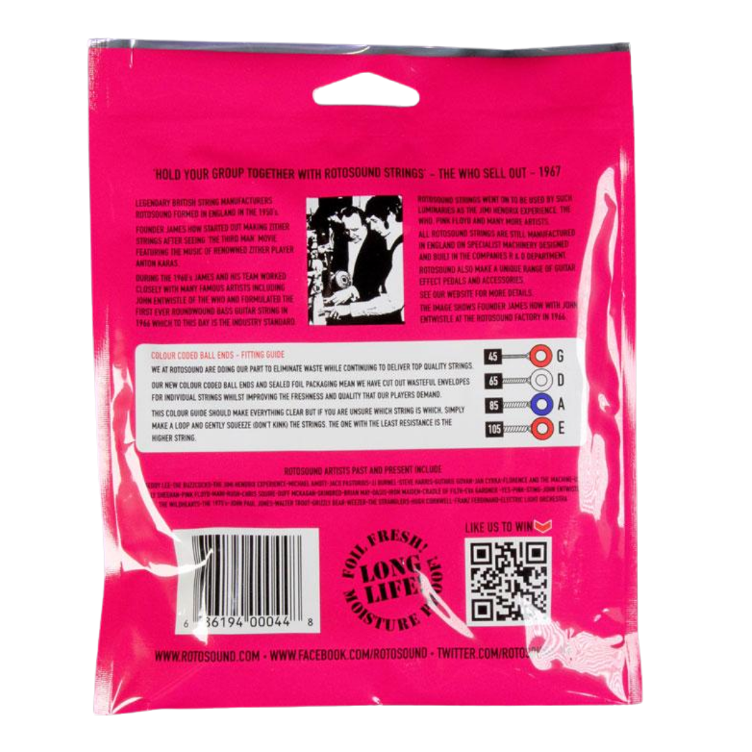 ROTOSOUND RB45 4 STRING BASS GUITAR STRING 45-105, ROTOSOUND, STRING, rotosound-string-rb45, ZOSO MUSIC SDN BHD