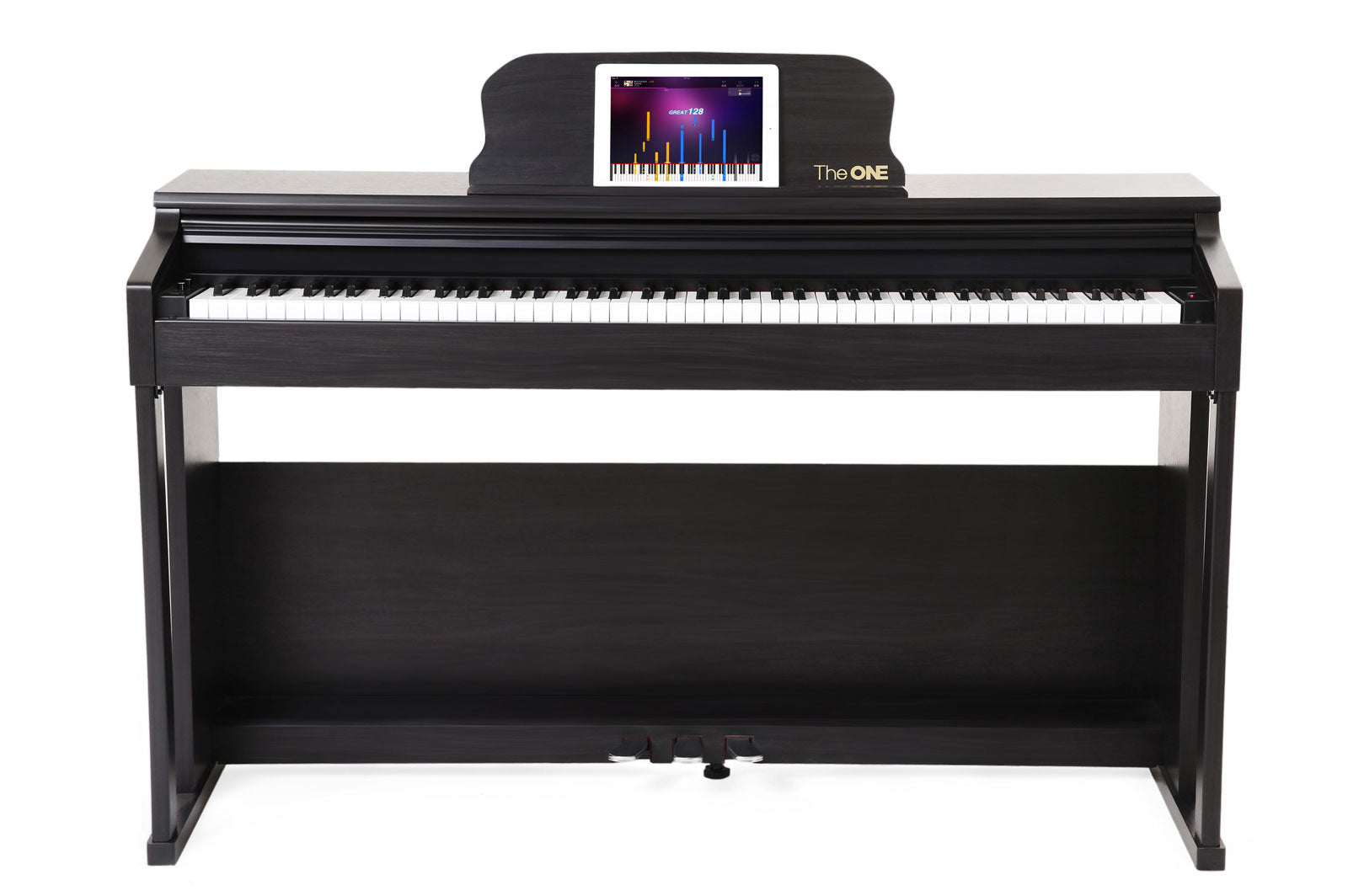 The ONE TOP1 Smart Piano 88 Hammer Keys & Bluetooth Connection W/Bench Black