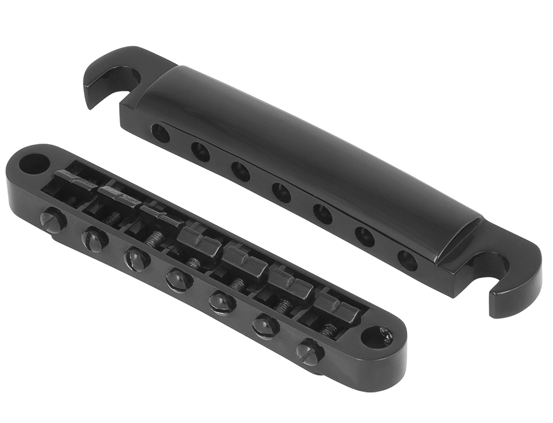 TUNE-O-MATIC BRIDGE TAILPIECE BRIDGE FOR LES PAUL GUITAR BLACK QQ46, KM, GUITAR & BASS ACCESSORIES, km-guitar-bass-accessories-km-qq46, ZOSO MUSIC SDN BHD
