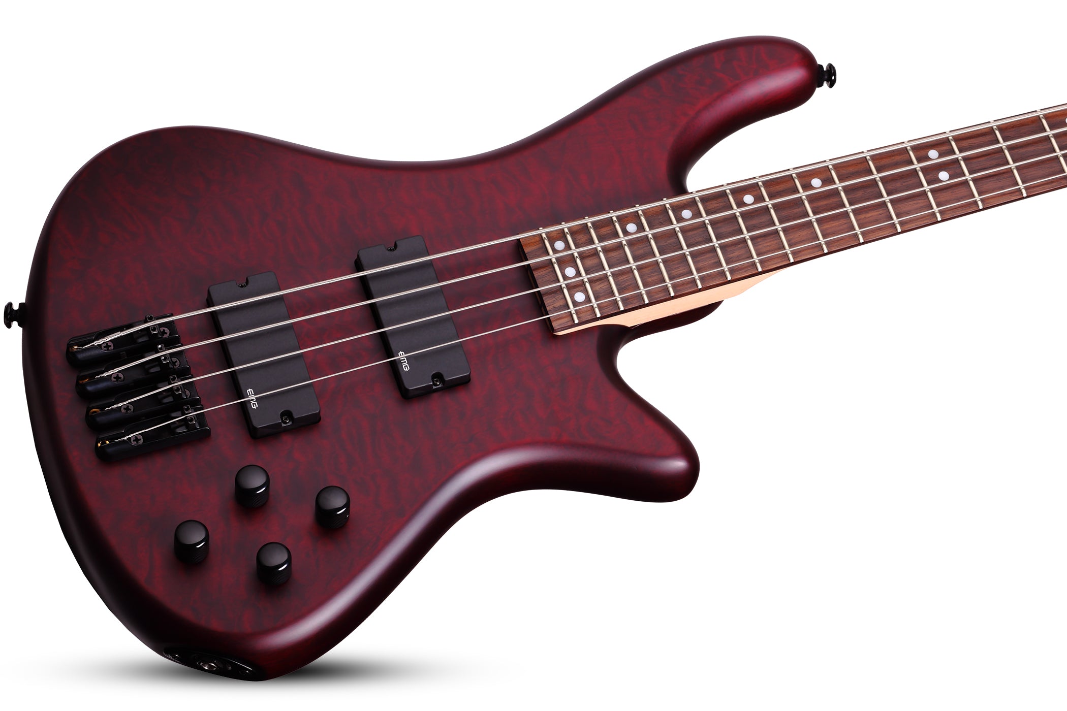 SCHECTER STILETTO CUSTOM-4 4-STRING BASS GUITAR - VAMPYRE RED SATIN (2537) MADE IN INDONESIA, SCHECTER, BASS GUITAR, schecter-bass-guitar-sti-custom4-rs, ZOSO MUSIC SDN BHD