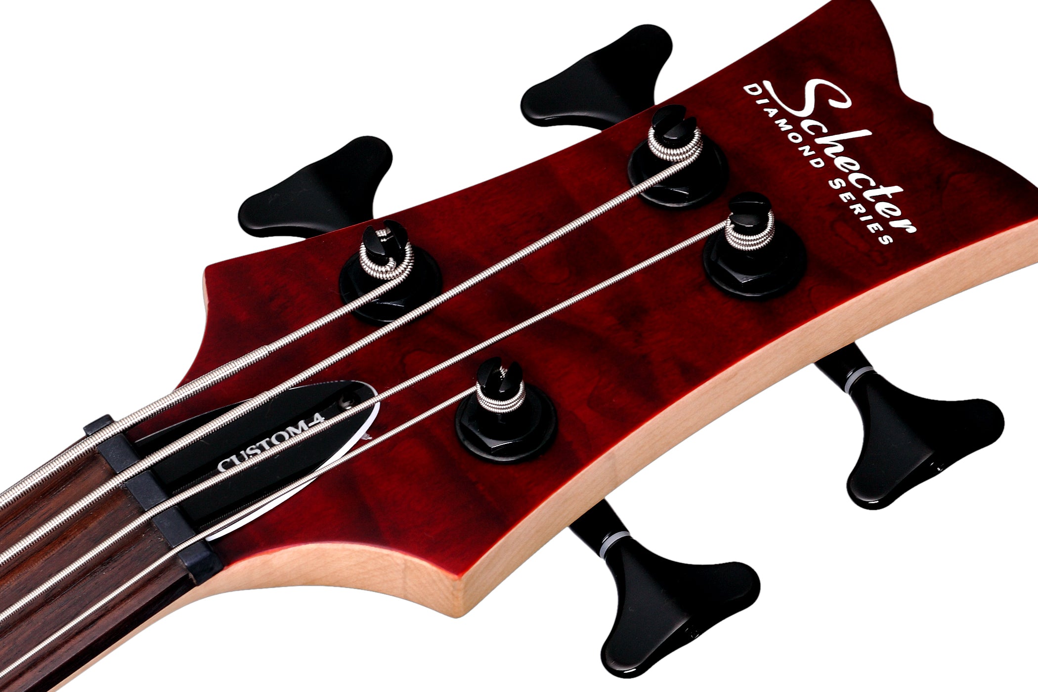 SCHECTER STILETTO CUSTOM-4 4-STRING BASS GUITAR - VAMPYRE RED SATIN (2537) MADE IN INDONESIA, SCHECTER, BASS GUITAR, schecter-bass-guitar-sti-custom4-rs, ZOSO MUSIC SDN BHD