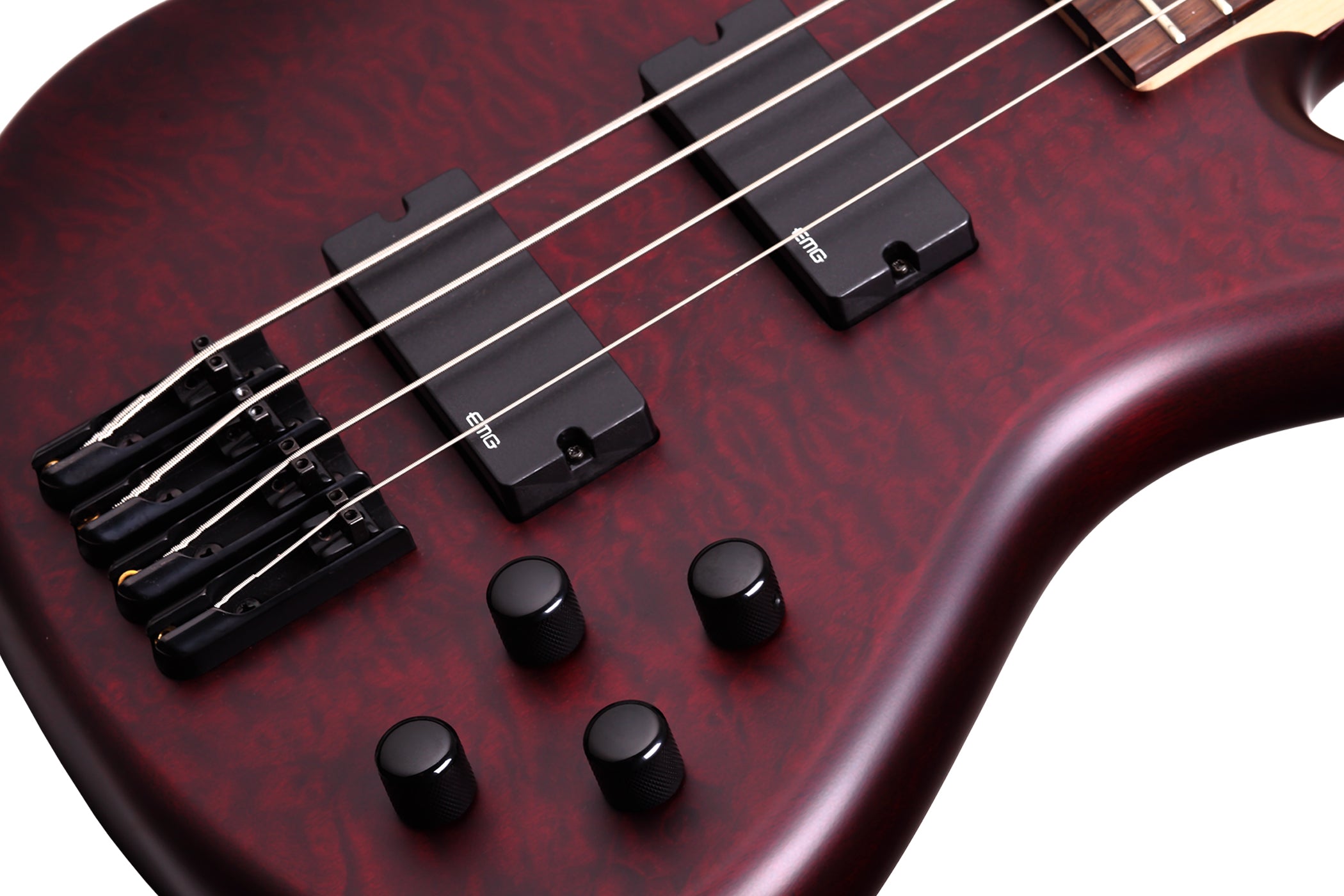 SCHECTER STILETTO CUSTOM-4 4-STRING BASS GUITAR - VAMPYRE RED SATIN (2537) MADE IN INDONESIA, SCHECTER, BASS GUITAR, schecter-bass-guitar-sti-custom4-rs, ZOSO MUSIC SDN BHD