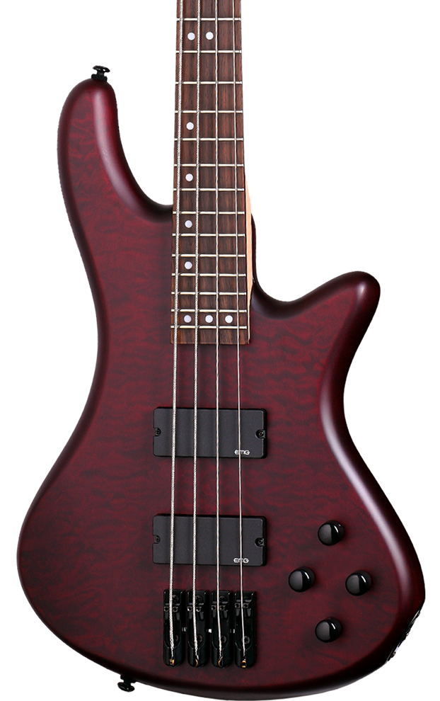 SCHECTER STILETTO CUSTOM-4 4-STRING BASS GUITAR - VAMPYRE RED SATIN (2537) MADE IN INDONESIA, SCHECTER, BASS GUITAR, schecter-bass-guitar-sti-custom4-rs, ZOSO MUSIC SDN BHD
