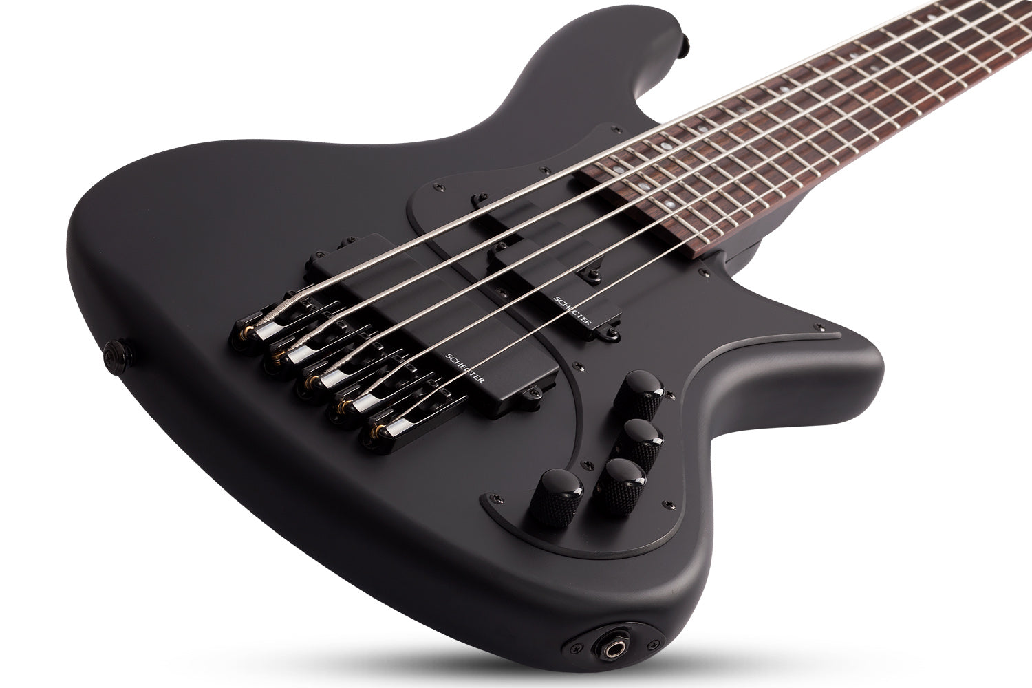 SCHECTER STILETTO STEALTH-5 STRING BASS GUITAR (2523)- SATIN BLACK MADE IN INDONESIA, SCHECTER, BASS GUITAR, schecter-bass-guitar-stealth-5st-sb, ZOSO MUSIC SDN BHD
