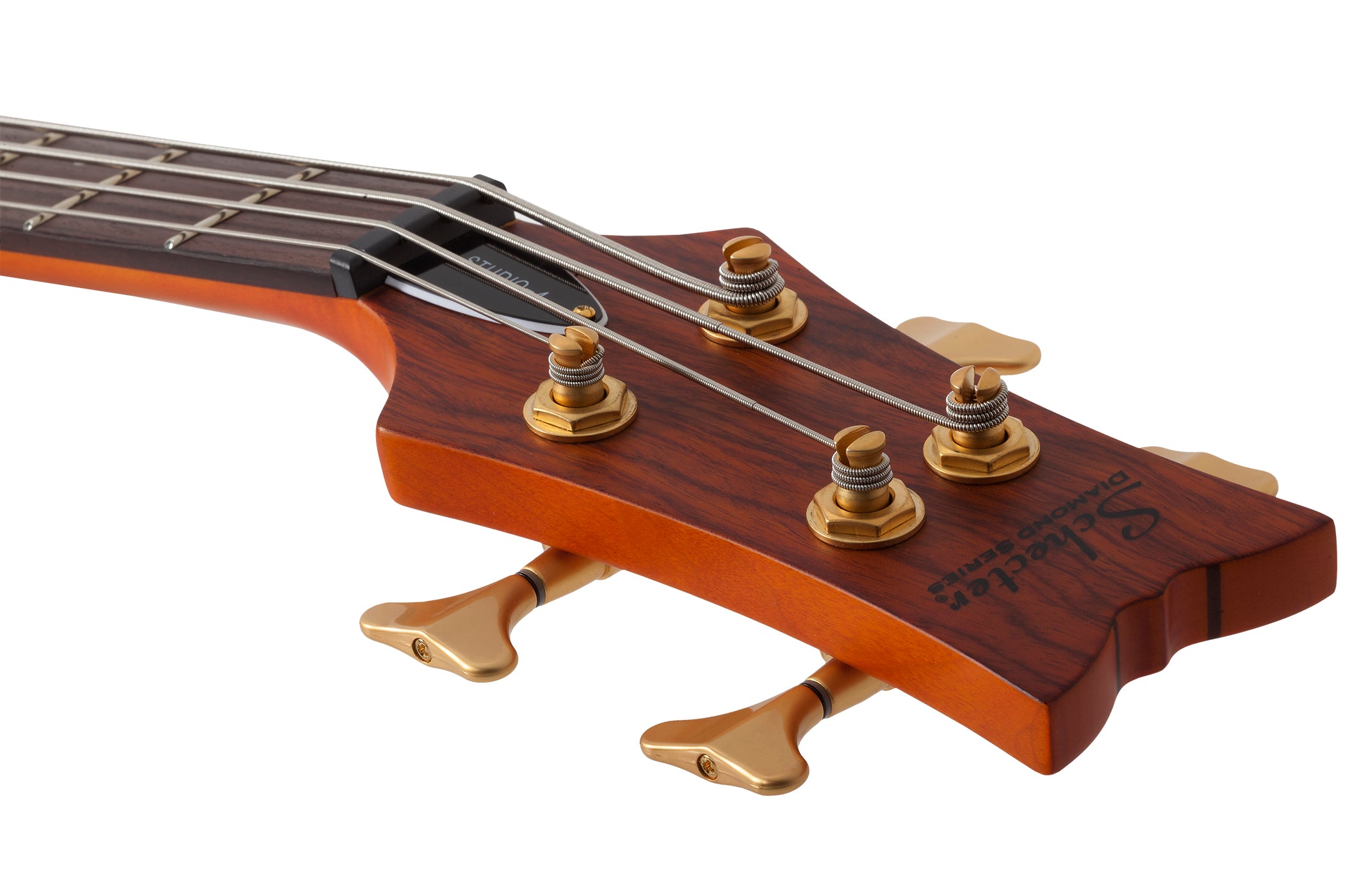 SCHECTER STILETTO STUDIO-4 BASS GUITAR - HONEY SATIN (2710) MADE IN KOREA, SCHECTER, BASS GUITAR, schecter-bass-guitar-sti-studio4-hs, ZOSO MUSIC SDN BHD