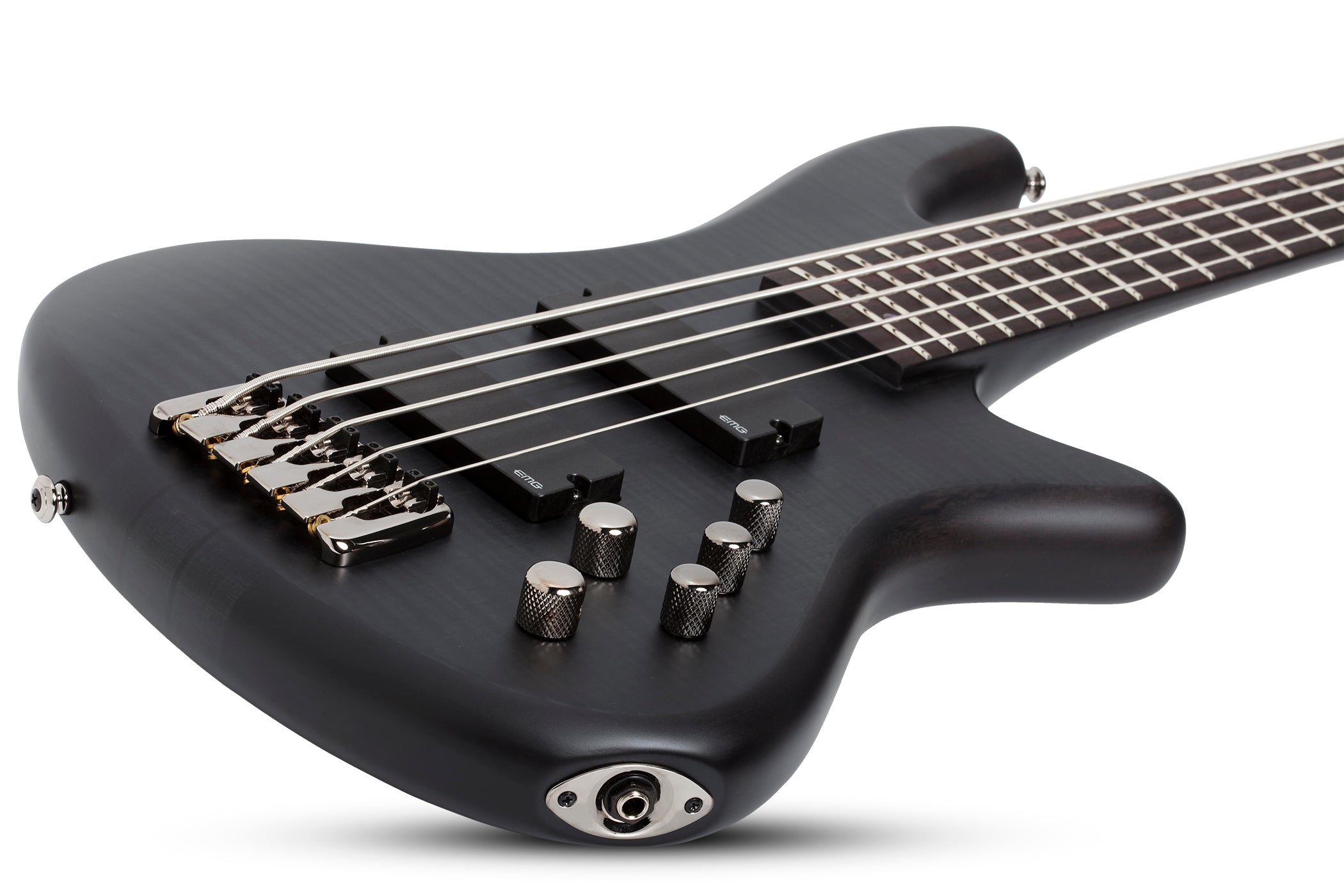 SCHECTER STILETTO STUDIO-5 STRING BASS GUITAR SEE-THRU BLACK SATIN (2721) MADE IN KORA, SCHECTER, BASS GUITAR, schecter-bass-guitar-studio5-st-stb, ZOSO MUSIC SDN BHD
