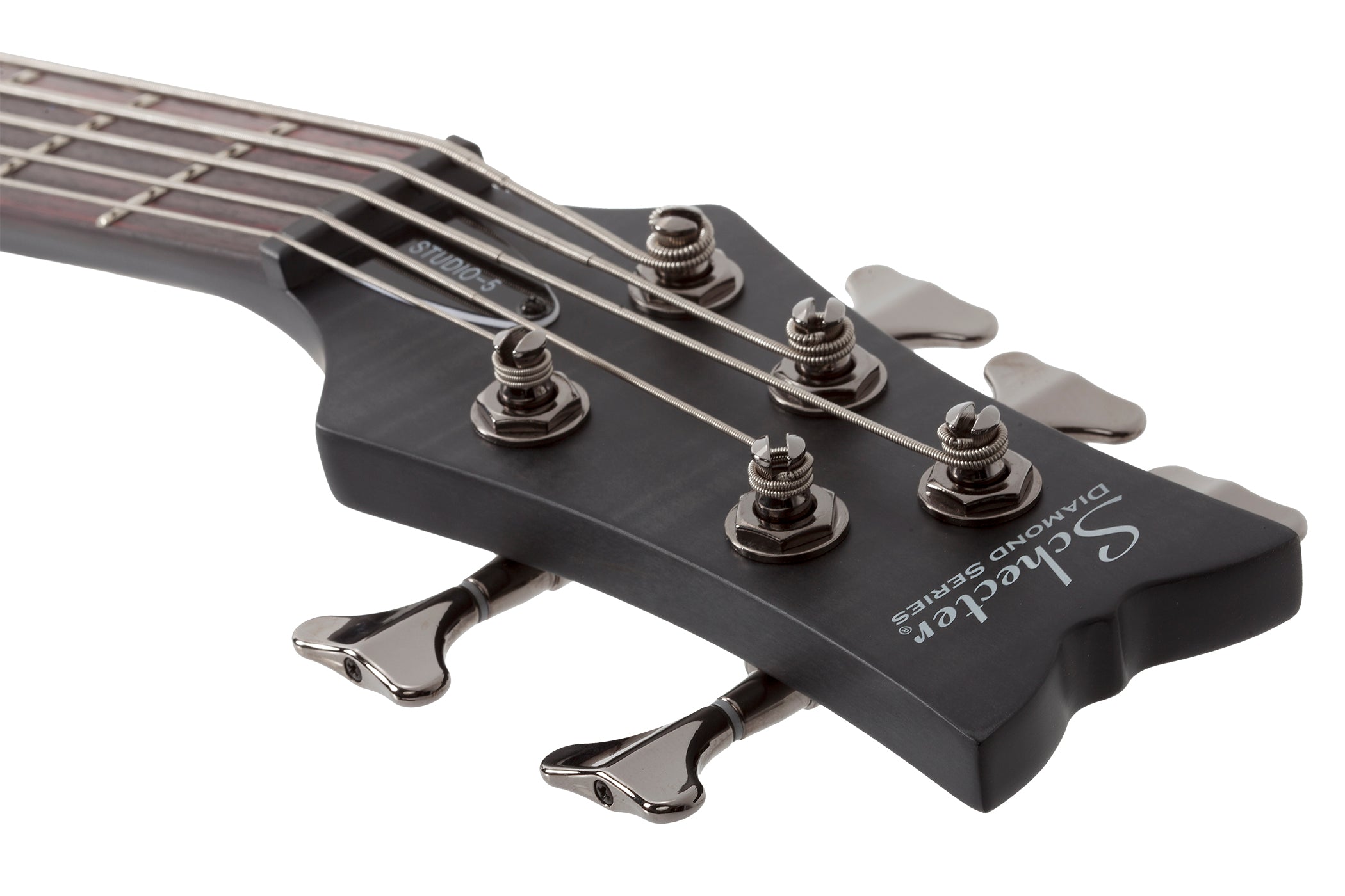 SCHECTER STILETTO STUDIO-5 STRING BASS GUITAR SEE-THRU BLACK SATIN (2721) MADE IN KORA, SCHECTER, BASS GUITAR, schecter-bass-guitar-studio5-st-stb, ZOSO MUSIC SDN BHD