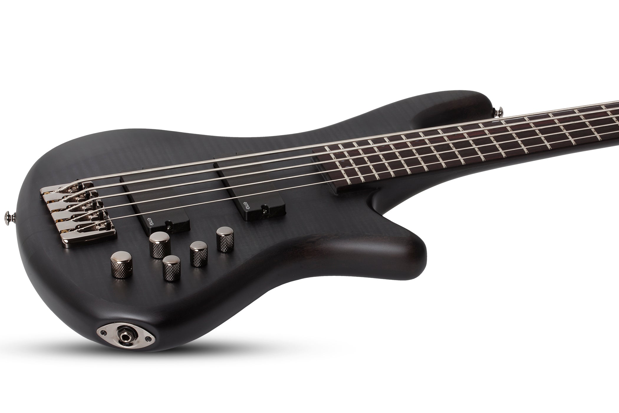 SCHECTER STILETTO STUDIO-5 STRING BASS GUITAR SEE-THRU BLACK SATIN (2721) MADE IN KORA, SCHECTER, BASS GUITAR, schecter-bass-guitar-studio5-st-stb, ZOSO MUSIC SDN BHD